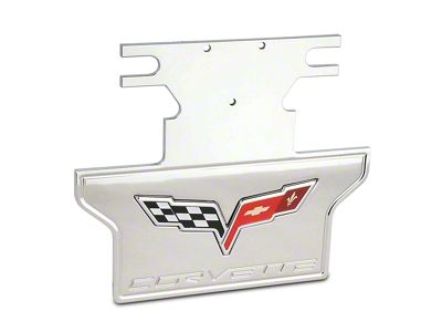 Billet Aluminum Exhaust Plate with C6 Logo (05-13 Corvette C6 w/o NPP Dual Mode Exhaust)