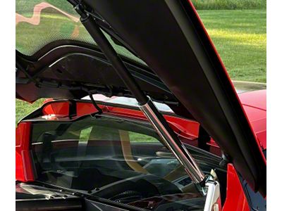 Billet Aluminum Rear Hatch Shock Strut Covers (20-26 Corvette C8 Coupe)