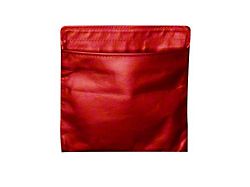 Black Leather Console Pouch; Passenger Side (14-17 Corvette C7)