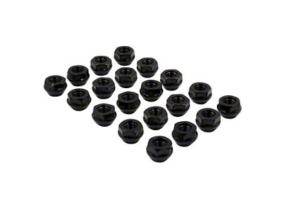Black OE Bulge Acorn Lug Nut Kit; 14mm x 1.5; Set of 20 (20-25 Corvette C8)