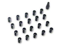 Black Tuner Lug Nuts; M14 x 1.5; Set of 20 (20-26 Corvette C8)