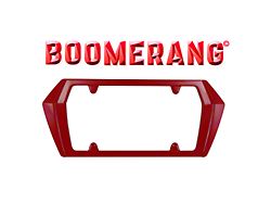 Boomerang Rear License Frame; Artic White (14-26 Corvette C7 & C8)