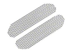 Brake Duct Screens; Stainless Steel (01-04 Corvette C5 Z06)