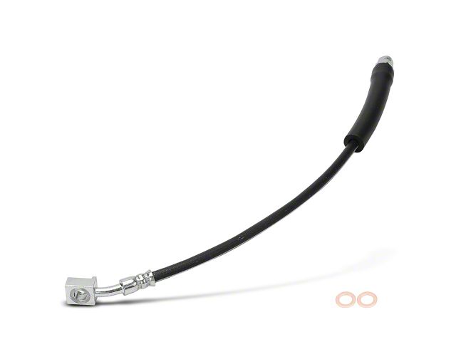 J555 Code Corvette Brake Hydraulic Hose; Front Driver Side (05-10 Corvette C6 w ...