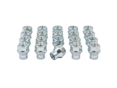 Bright Zinc OE ET Bulge Acorn Lug Nut Kit; 14mm x 1.5; Set of 20 (20-25 Corvette C8)