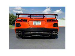 Bullet-PRT Axle-Back Exhaust System with Round Black Tips; AFM Valves Included (20-25 Corvette C8 Stingray)