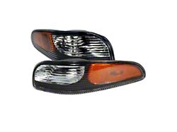 Bumper Lights; Black (97-04 Corvette C5)