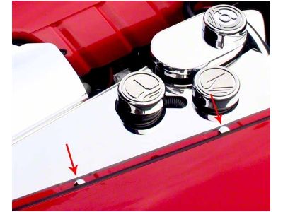 Button Screw Cover Kit; Chrome (05-13 Corvette C6)