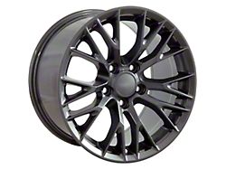 CV22 Gunmetal Wheel; Front Only; 18x8.5; 56mm Offset (97-04 Corvette C5)