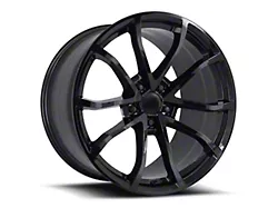 C6 Cup Replica Gloss Black Wheel; Rear Only; 20x12; 59mm Offset (14-19 Corvette C7, Excluding Stingray)