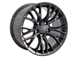 CV22 Gunmetal Wheel; Front Only; 18x8.5 (05-13 Corvette C6)