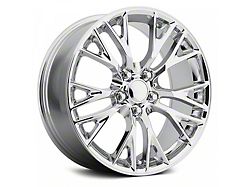 C7 Z06 Replica Chrome Wheel; Rear Only; 20x10; 79mm Offset (14-19 Corvette C7 Stingray)