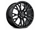 C7 Z06 Replica Gloss Black Wheel; Front Only; 19x10 (06-13 Corvette C6 Grand Sport, Z06)