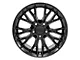 C7 Z06 Style Satin Black Wheel; Front Only; 17x9.5 (97-04 Corvette C5)