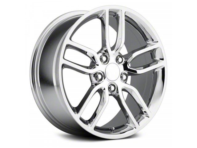 C7 Z51 Replica Chrome Wheel; Rear Only; 20x10 (14-19 Corvette C7 Stingray)