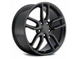 C7 Z51 Replica Gloss Black Wheel; Front Only; 19x8.5; 56mm Offset (14-19 Corvette C7 Stingray)
