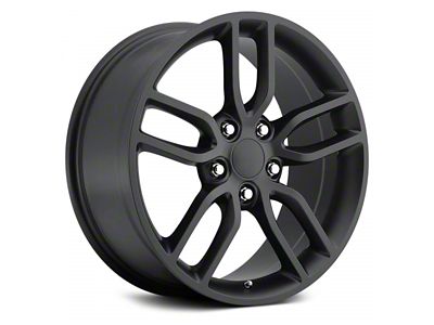 C7 Z51 Replica Satin Black Wheel; Rear Only; 19x10; 79mm Offset (14-19 Corvette C7 Stingray)