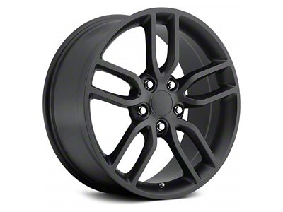 C7 Z51 Replica Satin Black Wheel; Rear Only; 19x10 (14-19 Corvette C7 Stingray)