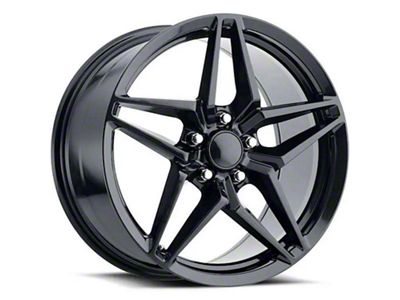 C7 ZR1 Replica Carbon Black Wheel; Rear Only; 18x9.5; 40mm Offset (97-04 Corvette C5)