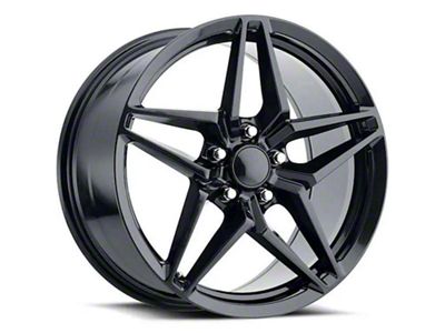 C7 ZR1 Replica Carbon Black Wheel; Rear Only; 18x9.5 (97-04 Corvette C5)