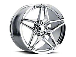 C7 ZR1 Replica Chrome Wheel; Rear Only; 19x12; 59mm Offset (15-19 Corvette C7, Excluding Stingray)