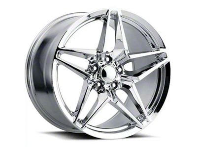 C7 ZR1 Replica Chrome Wheel; Rear Only; 19x12 (14-19 Corvette C7 Stingray)