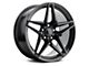 C7 ZR1 Replica Satin Black Wheel; Front Only; 19x10 (06-13 Corvette C6 Grand Sport, Z06)
