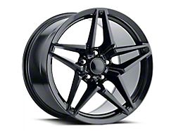 C7 ZR1 Replica Satin Black Wheel; Rear Only; 20x12; 59mm Offset (15-19 Corvette C7, Excluding Stingray)