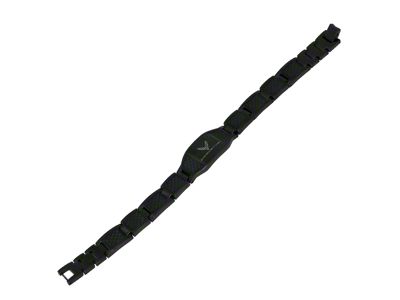 C8 Emblem Carbon Fiber Bracelet; 8.25-Inch