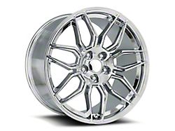 C8 ZO6 Replica Chrome Wheel; Rear Only; 20x11; 52mm Offset (20-26 Corvette C8 Stingray)