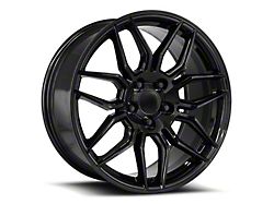 C8 ZO6 Replica Gloss Black Wheel; Front Only; 19x8.5; 38mm Offset (20-25 Corvette C8 Stingray)