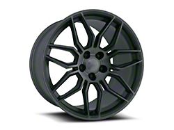 C8 ZO6 Replica Satin Titanium Grey Machine Face Wheel; Rear Only; 20x11; 52mm Offset (20-25 Corvette C8 Stingray)