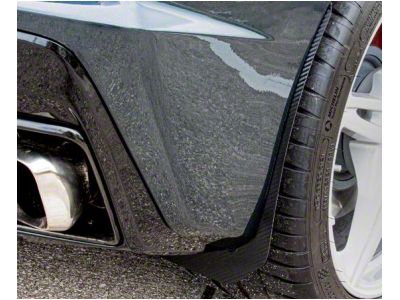 Carbon Fiber Wrapped Mud Guards; Rear (20-25 Corvette C8, Excluding Z06)