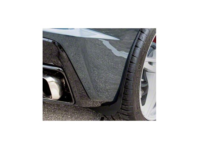 Carbon Fiber Wrapped Mud Guards; Rear (20-24 Corvette C8, Excluding Z06)