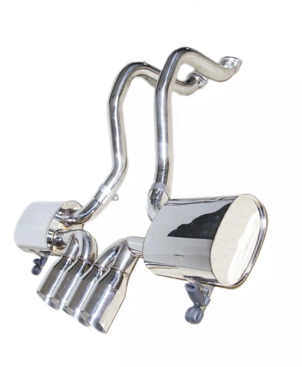 Cat Back Exhaust with Polished Tips 97 04 Corvette C5