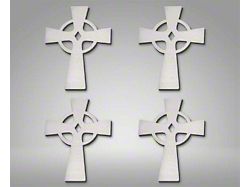 Celtic Cross Emblems; Brushed (Universal; Some Adaptation May Be Required)