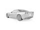 Centa Rear Diffuser Add-on Fins; Carbon Flash Metallic Vinyl (14-19 Corvette C7)