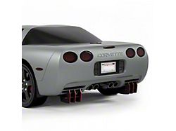 Centa VR2 Rear Diffuser; Gloss Black Vinyl (97-04 Corvette C5)