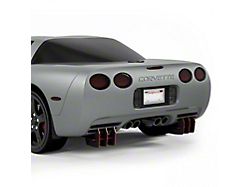 Centa VR2 Rear Diffuser; Matte Black Vinyl (97-04 Corvette C5)