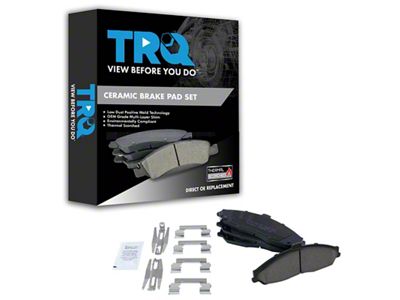 Ceramic Brake Pads; Front Pair (97-04 Corvette C5; 05-13 Corvette C6 Base)