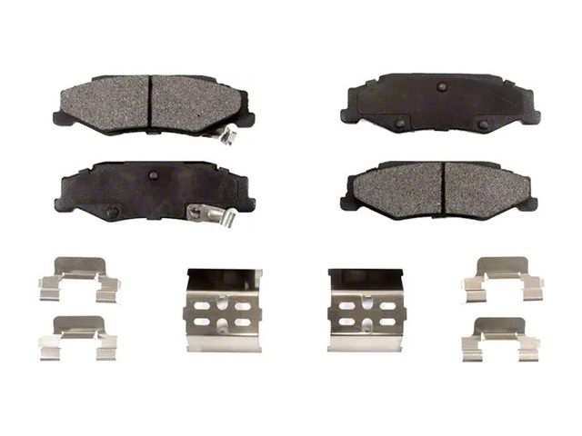 Ceramic Brake Pads; Rear Pair (97-04 Corvette C5; 05-13 Corvette C6 Base)