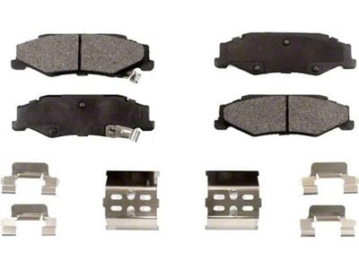 Ceramic Brake Pads; Rear Pair (97-04 Corvette C5; 05-13 Corvette C6 Base)