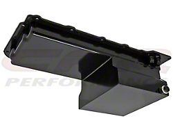 Chevy LS Oil Pan with -10AN Fittings; 7-Quart Capacity; Black (Universal; Some Adaptation May Be Required)