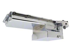 Chevy LS Oil Pan with Oil Filter Adapter; 7-Quart Capacity; Chrome (Universal; Some Adaptation May Be Required)