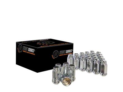 Chrome Acorn Lug Nuts; M14x1.5; Set of 20 (20-25 Corvette C8)