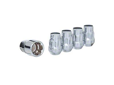 Chrome Acorn Wheel Locks; M12x1.5; Set of 5 (97-19 Corvette C5, C6 & C7)