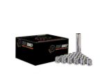 Chrome Open Acorn Spline Lug Nuts; M12x1.5; Set of 24 (97-19 Corvette C5, C6 & C7)