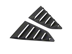 Classic Style Side Window Louvers; Matte Black (14-19 Corvette C7 Coupe)