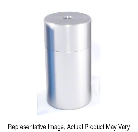 Corvette Clear/Silver Standard Oil Catch Can; Black AN Fittings