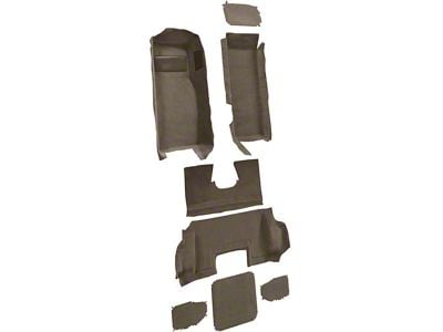 Complete Cutpile Molded Carpet; Medium Dark Oak (98-00 Corvette C5)